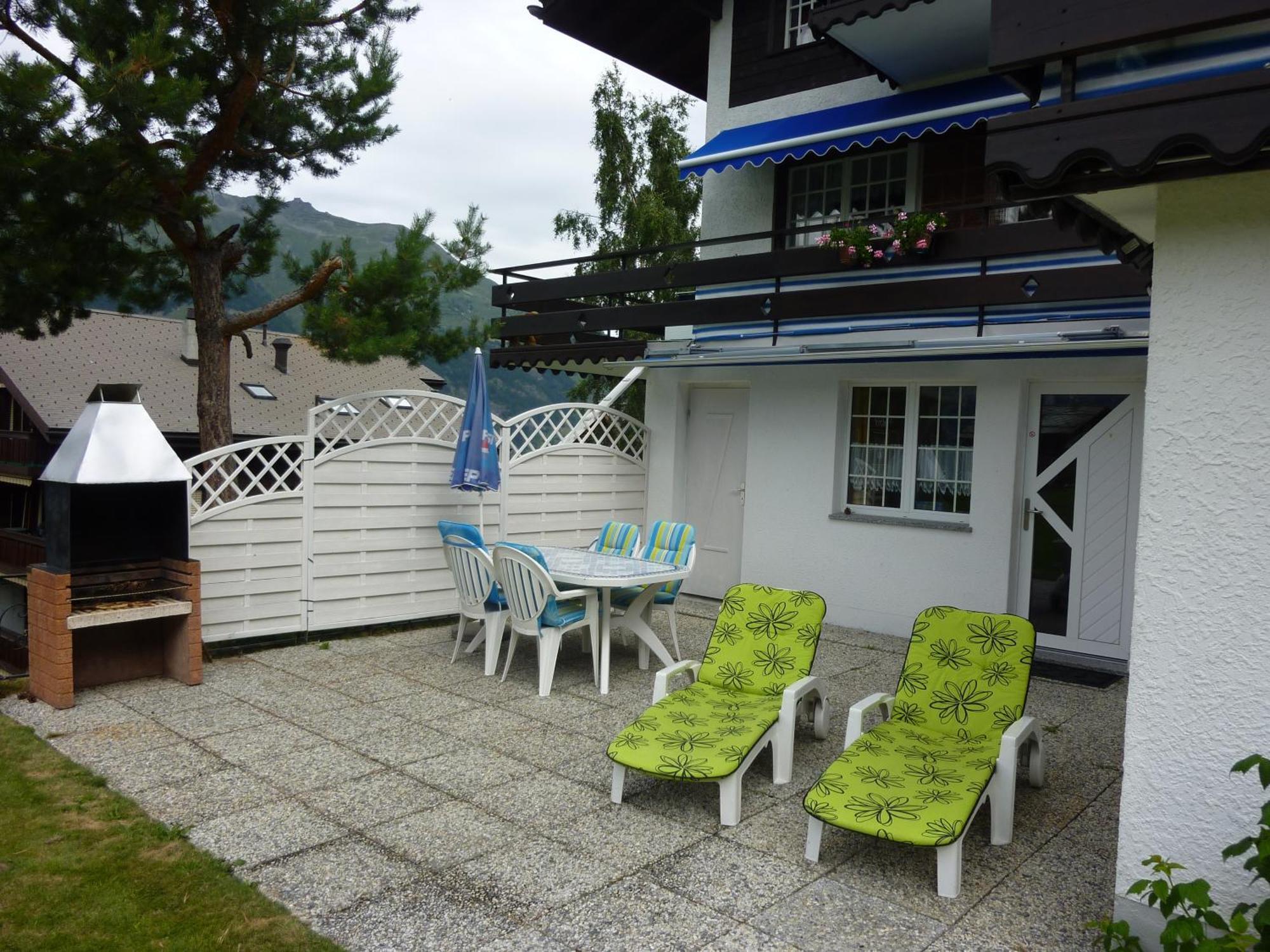 Ferienwohnung Haus Edelweiss Grächen Exterior foto