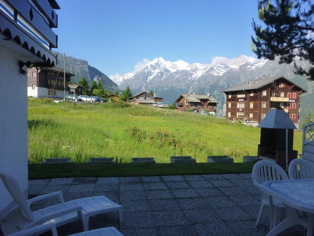 Ferienwohnung Haus Edelweiss Grächen Exterior foto